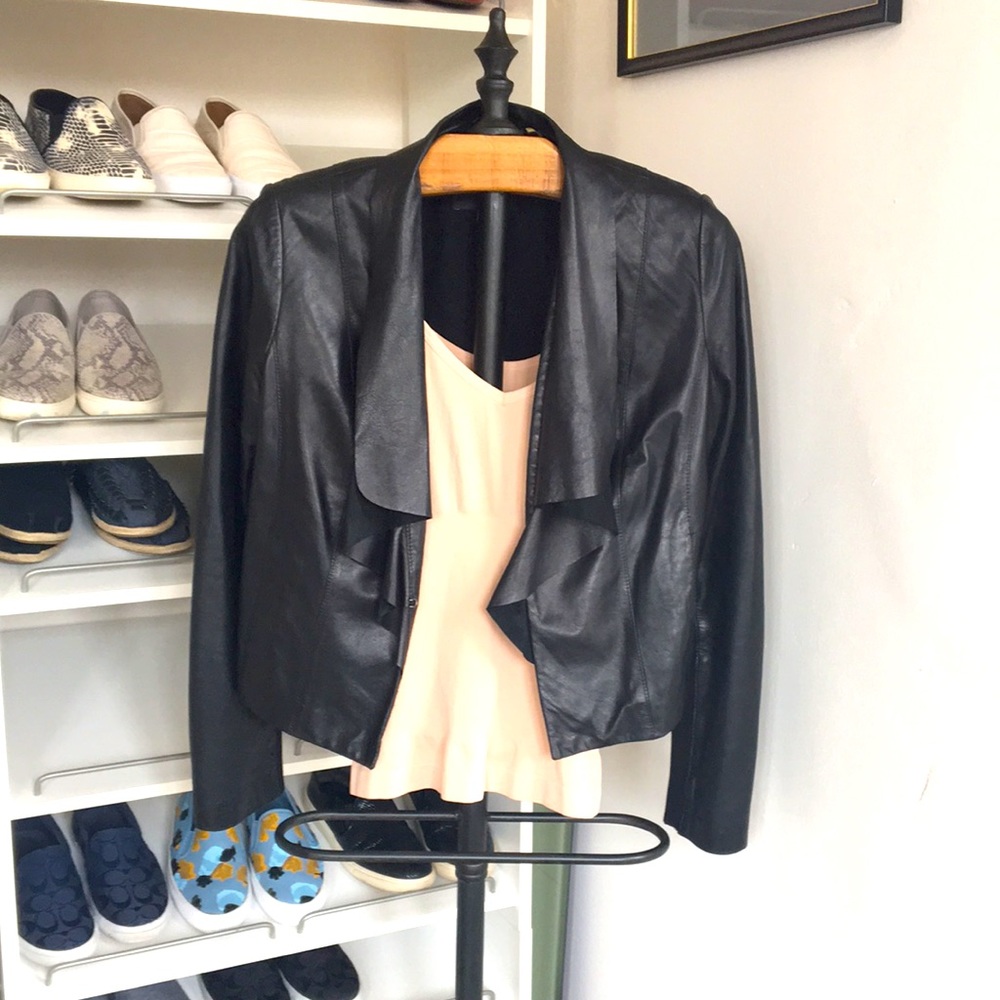 Cole haan leather jacket